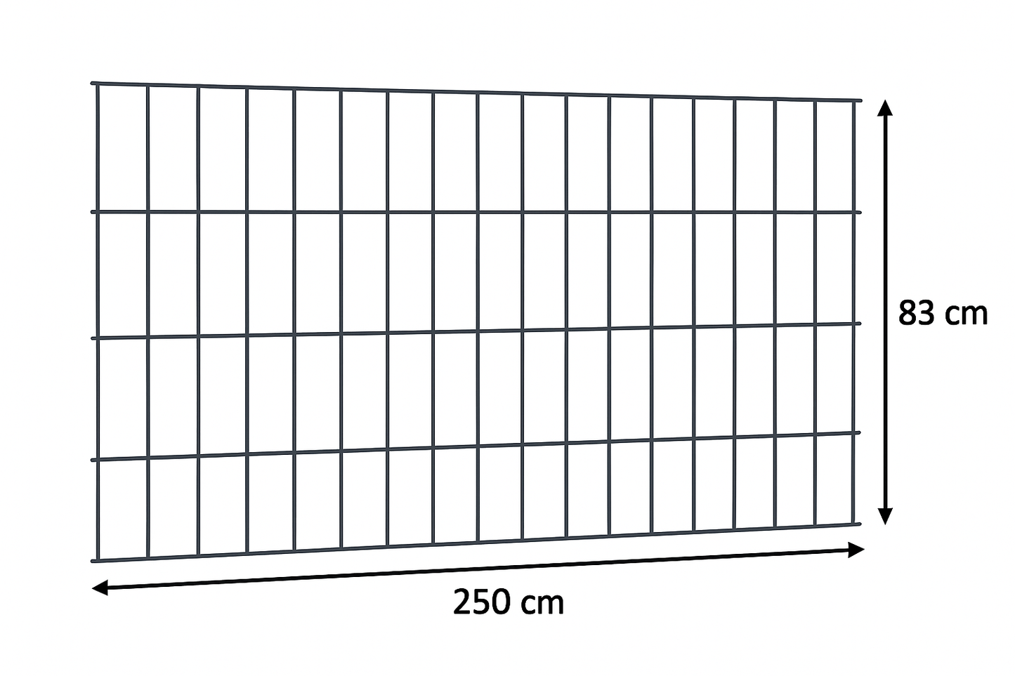 Doppelstabmattenzaun 6/5/6 Anthrazit / Schwarz / Moosgrün