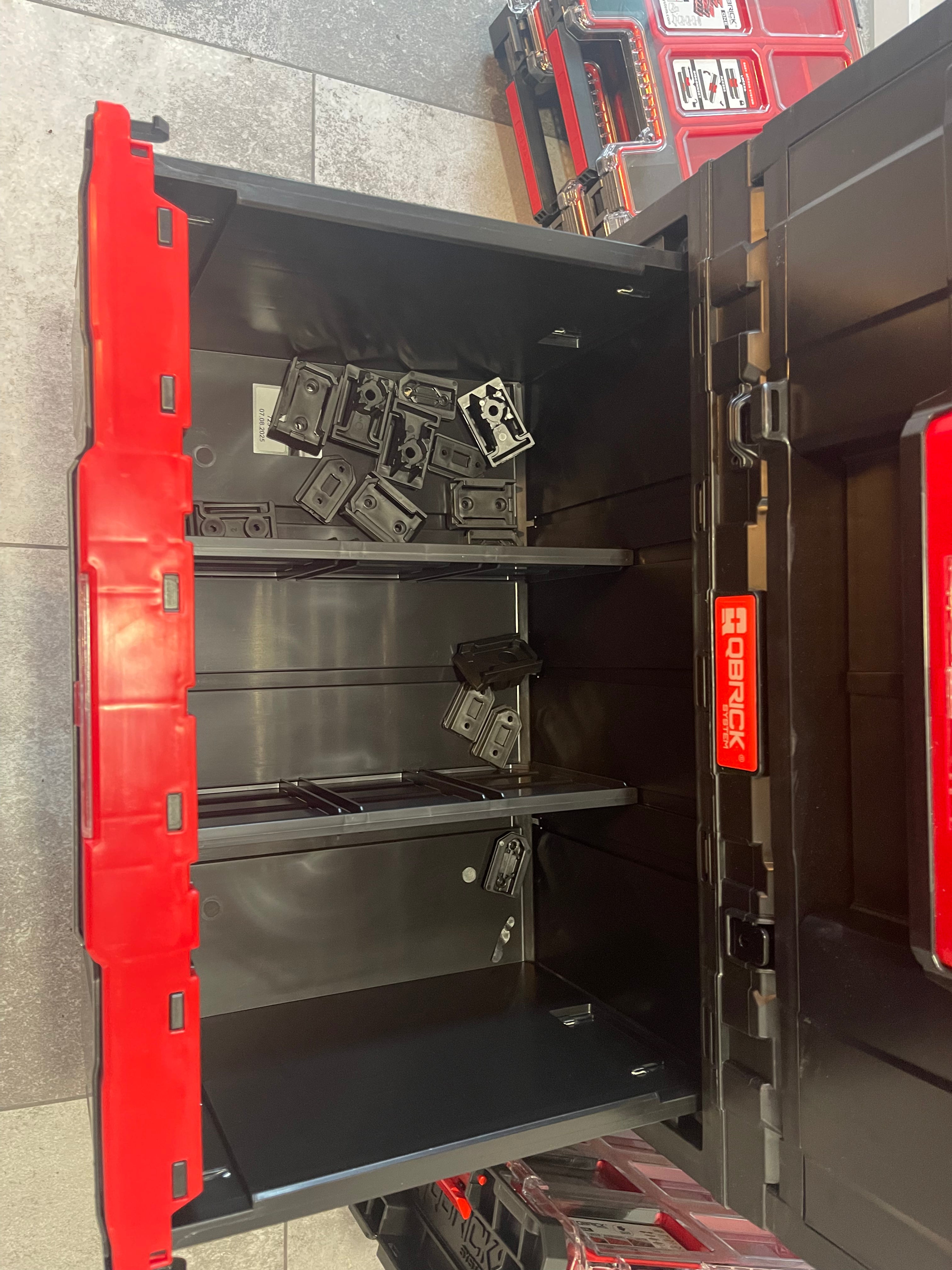 Qbrick System One 2.0 schwarz Set (3 Toolboxen 1-3 Drawer + Organizer M + Organizer M Plus + Organizer XL + Transport Plattform)