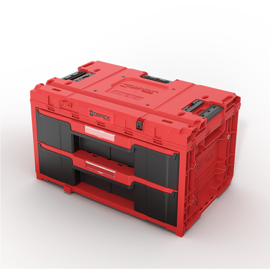 QBRICK SYSTEM ONE DRAWER 2 TOOLBOX 2.0 RED ULTRA HD (5901238259749)
