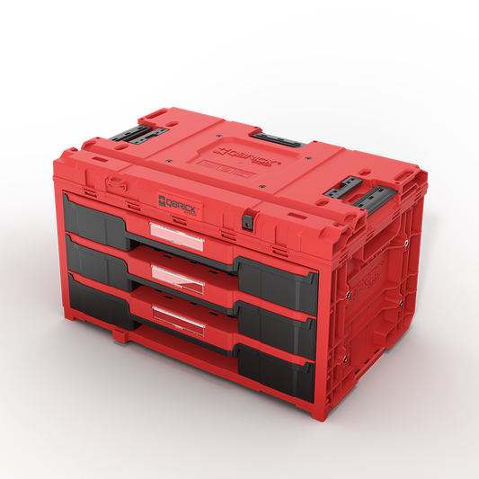 QBRICK SYSTEM ONE DRAWER 3 TOOLBOX 2.0 RED ULTRA HD
