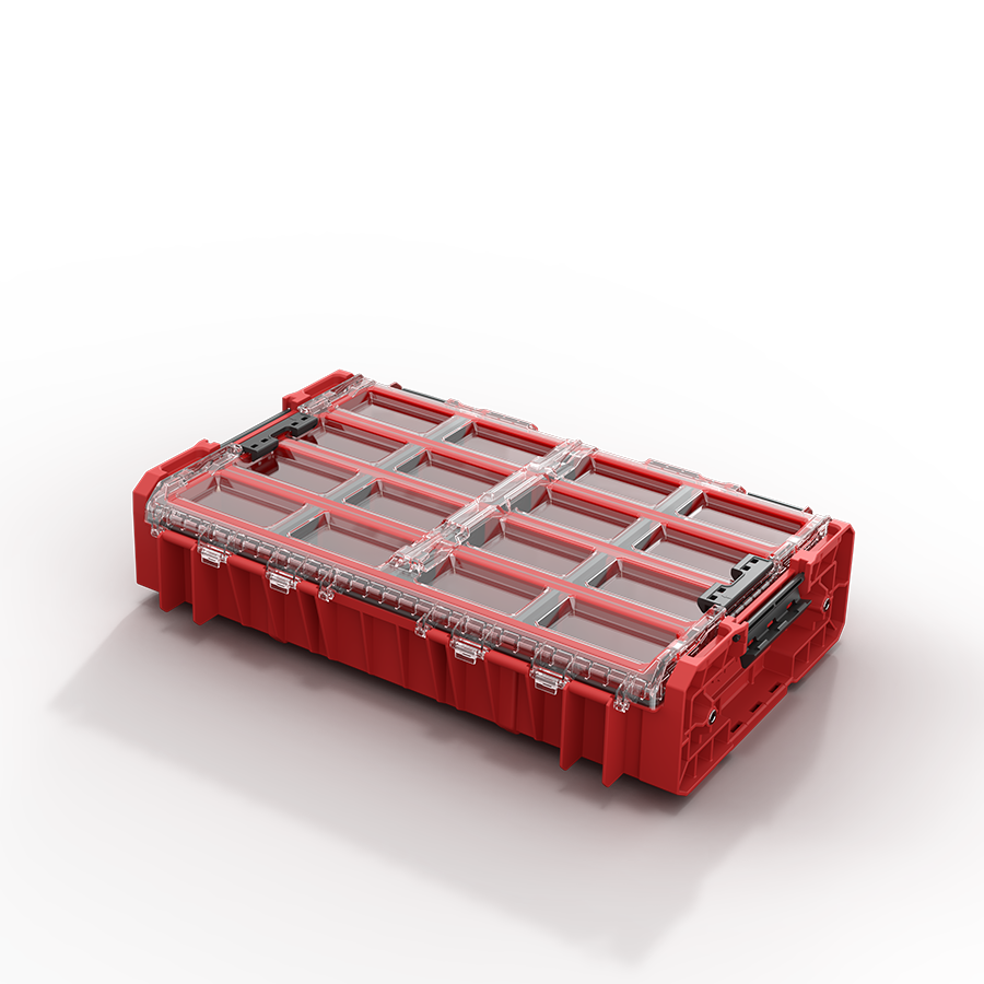 QBRICK SYSTEM ONE ORGANIZER XL 2.0 LONG BIN RED ULTRA HD CUSTOM (5901238256571)