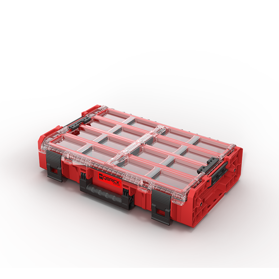 QBRICK SYSTEM ONE ORGANIZER XL 2.0 LONG BIN RED ULTRA HD CUSTOM (5901238256571)