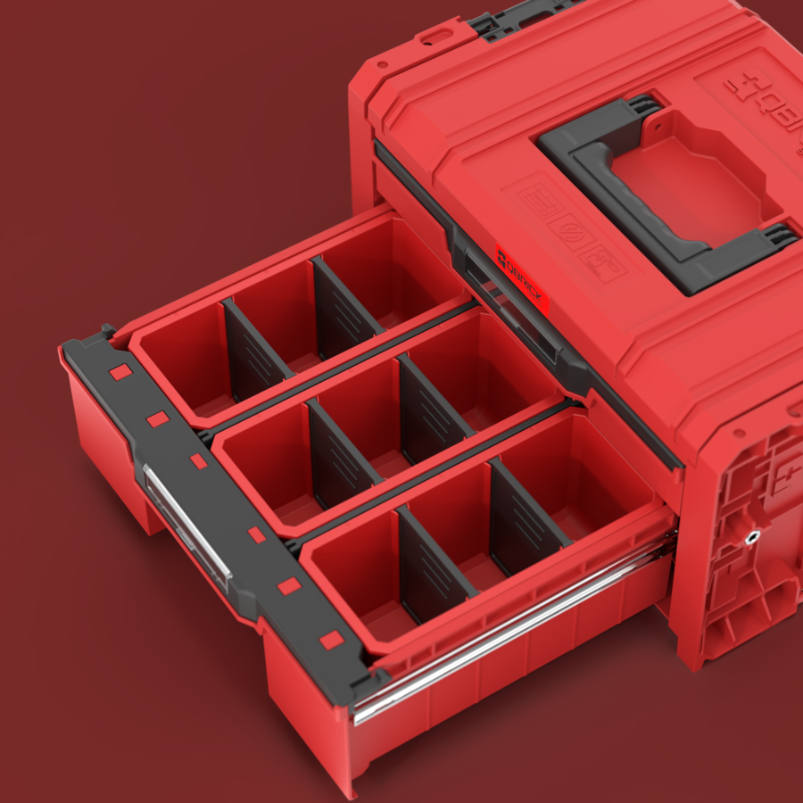 QBRICK SYSTEM PRO DRAWER 2 TOOLBOX 2.0 EXPERT RED ULTRA HD CUSTOM (5901238257486)