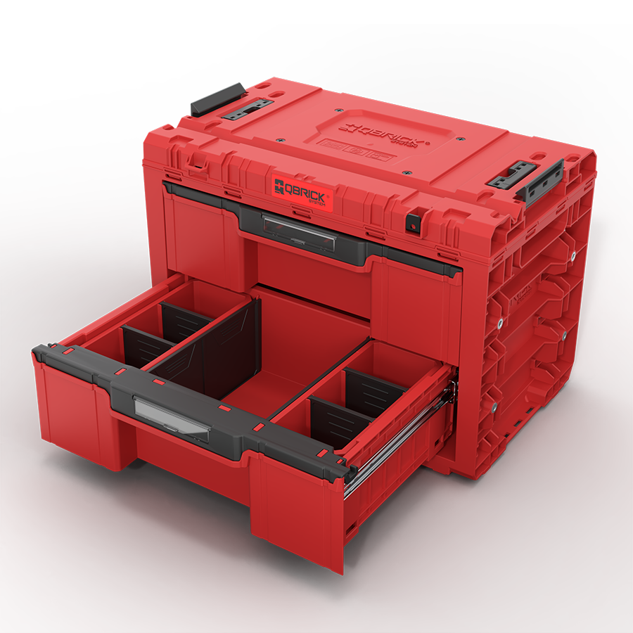 Qbrick System PRIME Drawer 2 Toolbox Expert RED ULTRA HD Custom (5901238262329)