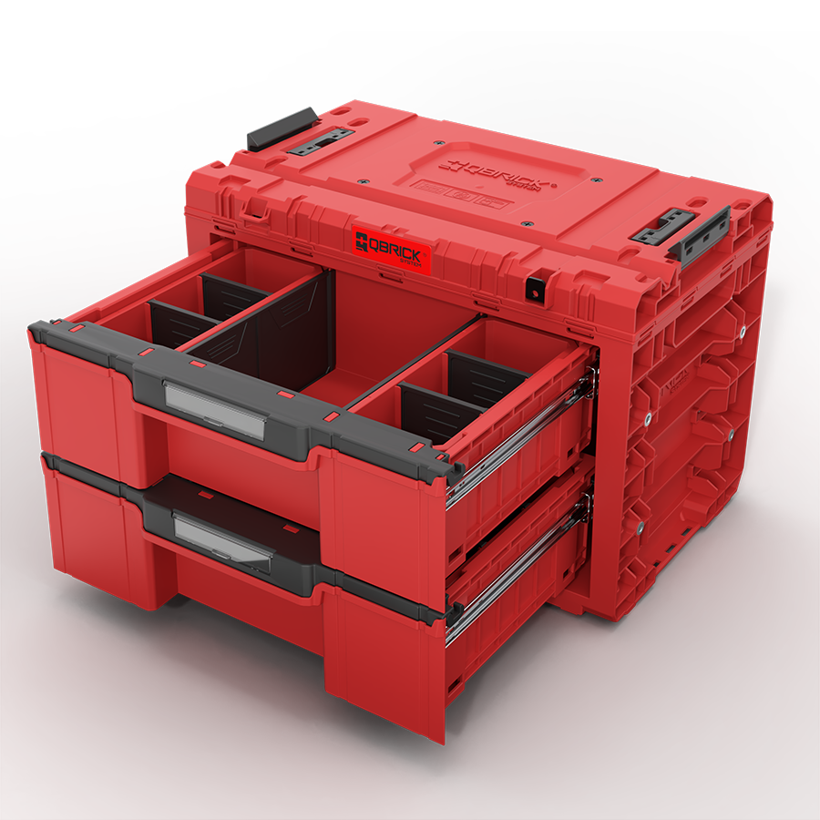 Qbrick System PRIME Drawer 2 Toolbox Expert RED ULTRA HD Custom (5901238262329)