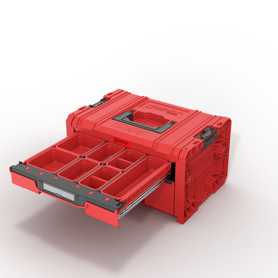 QBRICK SYSTEM PRO DRAWER 2 TOOLBOX 2.0 EXPERT RED ULTRA HD CUSTOM (5901238257486)