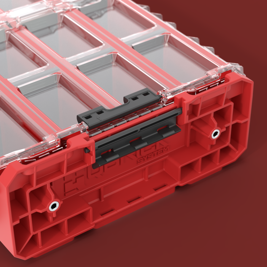 QBRICK SYSTEM ONE ORGANIZER XL 2.0 LONG BIN RED ULTRA HD CUSTOM (5901238256571)