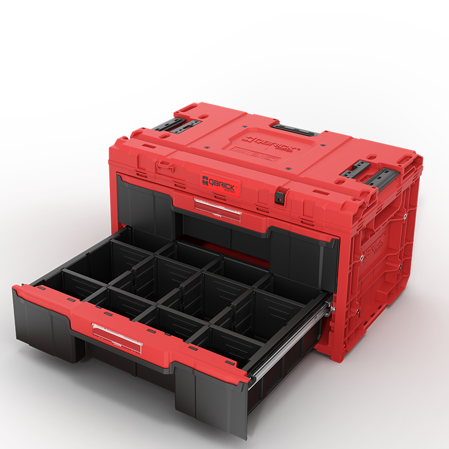 QBRICK SYSTEM ONE DRAWER 2 TOOLBOX 2.0 RED ULTRA HD (5901238259749)