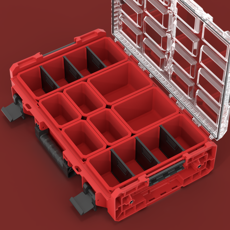 QBRICK SYSTEM ONE ORGANIZER XL 2.0 RED ULTRA HD CUSTOM (5901238256212)