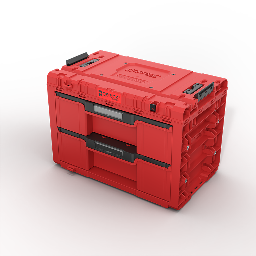 Qbrick System PRIME Drawer 2 Toolbox Expert RED ULTRA HD Custom (5901238262329)