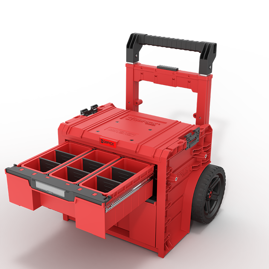 QBRICK SYSTEM PRO CART 2.0 PLUS DRAWER 2 RED ULTRA HD CUSTOM (5901238261254)