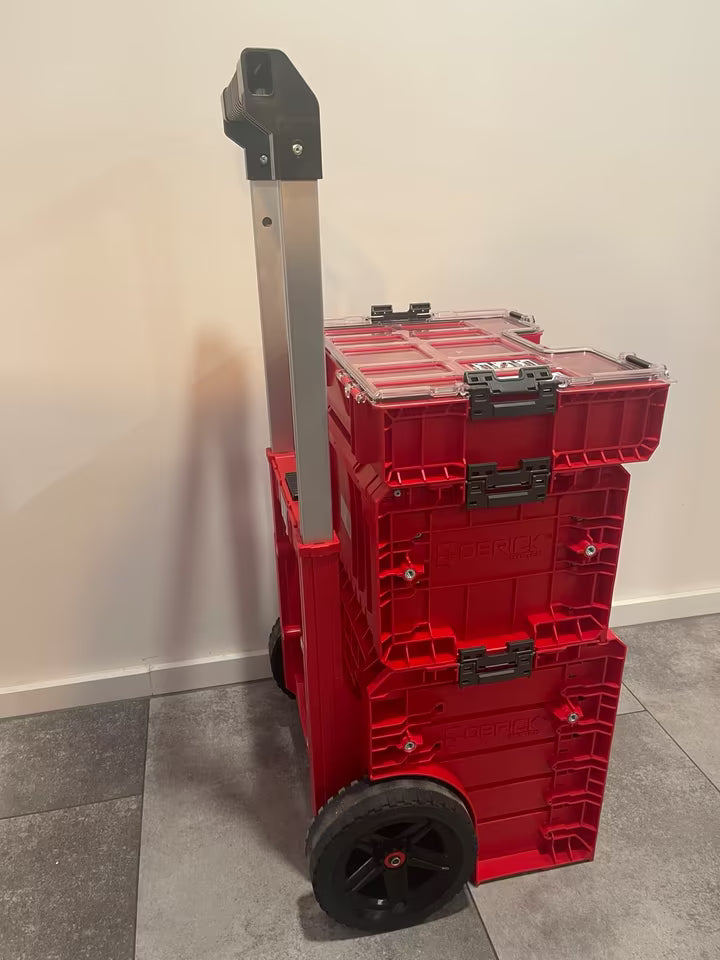 Qbrick System Pro Red Ultra HD Set (Cart 2.0 Plus Drawer 2 + Drawer 3 Toolbox 2.0 Expert + Organizer 300)